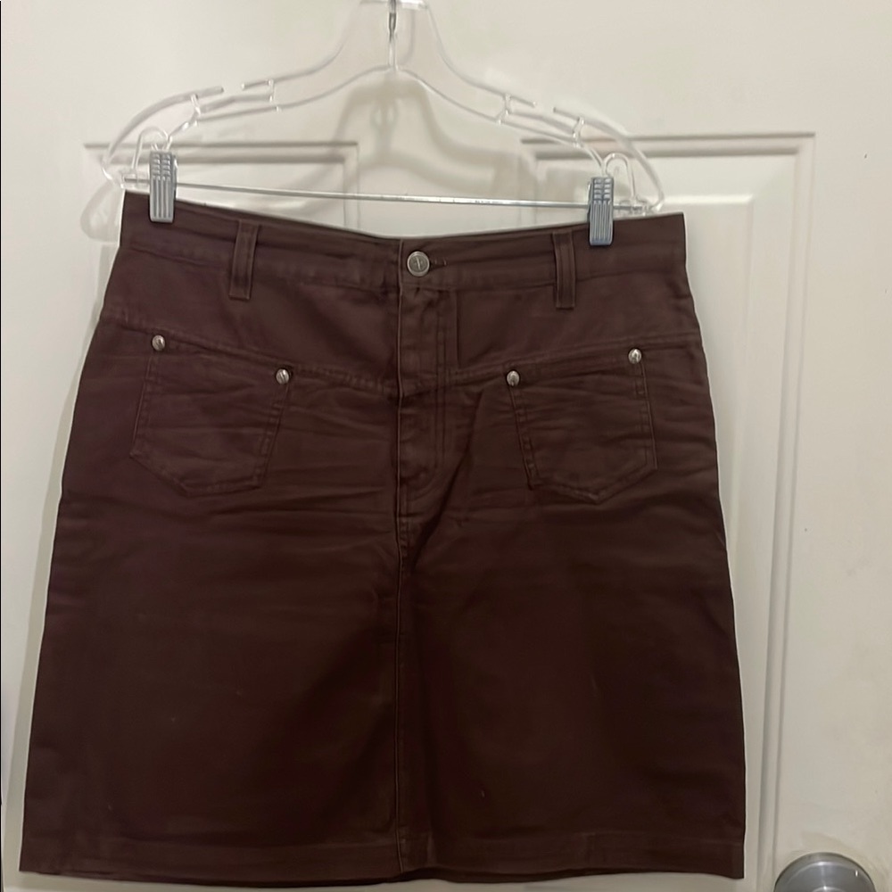 Xhilaration Brown Mini Pencil Skirt Casual